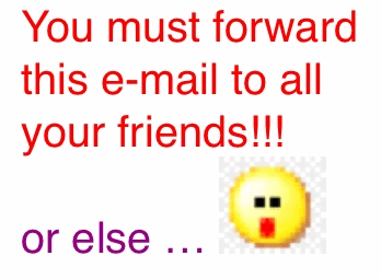 message that wants to be forwarded