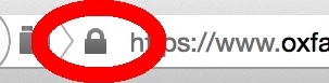 padlock shown beside https