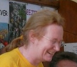 Janet Elizabeth enjoying a folkie joke